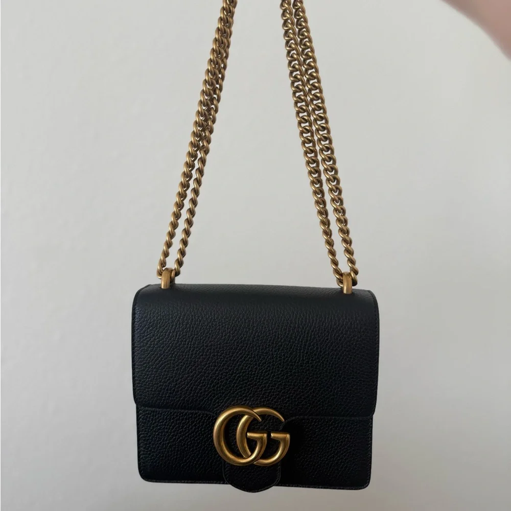 Gucci Small GG Marmont Crossbody Chain Bag - Picture 11 of 12